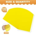 thumbnail image 2 of Uxcell Papier Vélin Coloré, 100 Feuilles Jaune 4 Pouces x 6 Pouces Papier Vélin Imprimable, 2 of 6