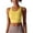 Yellow, variant on Otntypg Sports Bras for Women Padded High Support Longline Seamless Workout Tank Top Yoga Bra Workout Exercise Sport Bra Green S