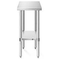thumbnail image 2 of KUTLER Stainless Steel Table for Prep and Work 30 x 12 Inches, NSF Heavy Duty Commercial Kitchen Table for Restaurant, 2 of 7
