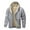 A Grey, variant on Mens Jesus Hoodies Christian Fleece Lined Zip Up Cross Thick Heavyweight Jackets Winter Warm Black L