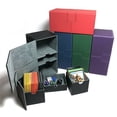 thumbnail image 4 of Double Deck Storage Box for Trading Cards with Dice Tray, Mtg Commander Card Holder for Double Sleeved Cards, Portable Card Case for Collectors And Gamers, 4 of 8