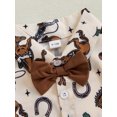 thumbnail image 6 of BemeyourBBs Toddler Boys Summer Outfits Western Elements Print Shirts Shorts, 6 of 9