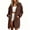 Brown, variant on NominalSnug Zip up Long Hoodies for Women Comfy Jackets Fall Hooded Tunic Sweatshirts with Pockets
