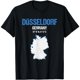 thumbnail image 1 of Playera de Mujer Düsseldorf Alemania con Coordenadas - Negro, 1 of 7