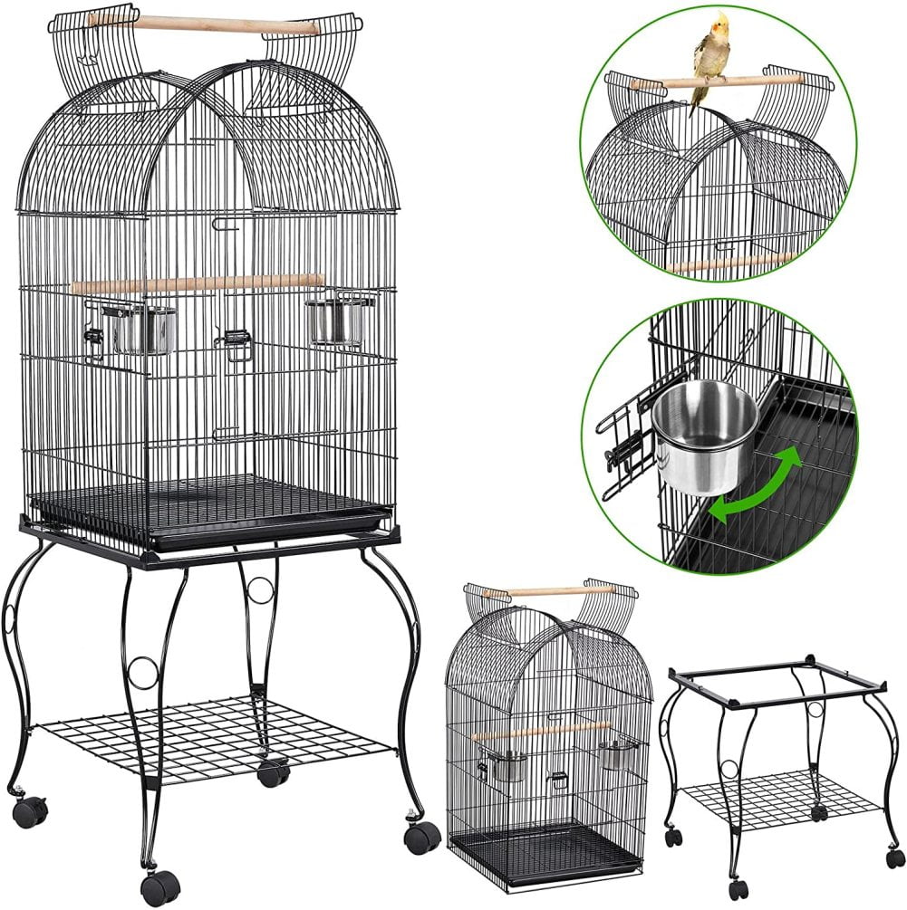 Buy Yaheetech 59inch Dome Open Top Large Medium Parrot Bird Cage On