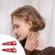 thumbnail image 4 of Xihbxyly dia del primer ministro Horquilla navideña Dibujos animados Lindo Papá Noel Horquilla para el cabello Alce Muñeco de nieve Niña Pinza para el cabello con flecos, 4 of 5