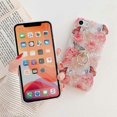 thumbnail image 4 of UBIUO - Funda compatible con iPhone SE 2022/2020, iPhone 8, iPhone 7 de 4,7 pulgadas, diseño de flores, con anillo giratorio de 360 grados y soporte, 4 of 5