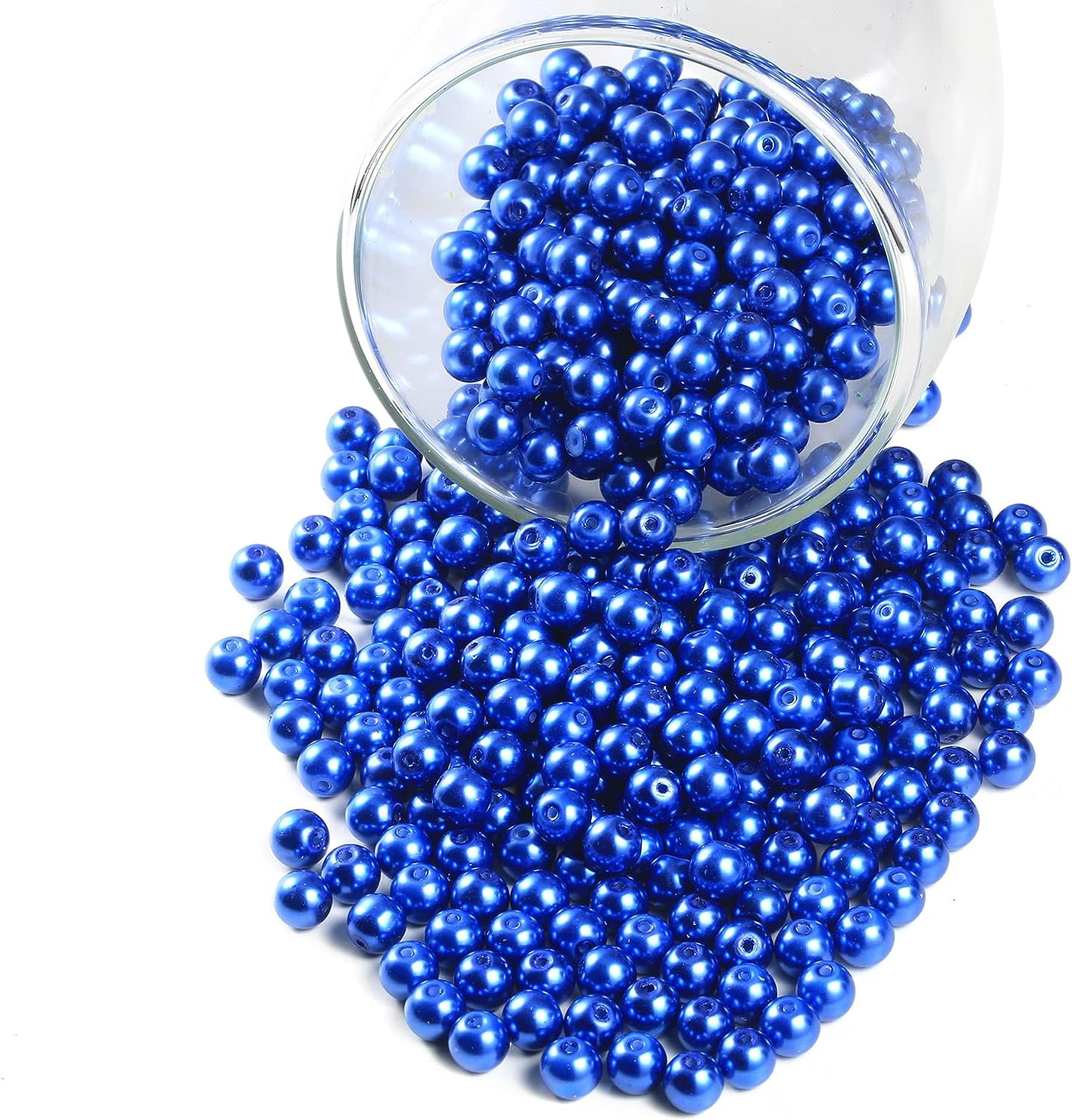 Bungalow Daisy Floating Teal Blue/Light Blue Pearls Centerpieces 80pcs Mix Size Pearls, Size: 10-30mm.