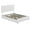 White PU leather, variant on COZONY Full/Queen/King Bed Frame with 4 Storage Drawers, Adjustable Headboard, No Box Spring Needed, Easy Assembly