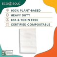 thumbnail image 3 of ECO SOUL 100% Compostable Quart Bags [200 Counts] Resealable Bags, Freezer Bags, Eco-friendly Zip Bags, Leakproof Bags, Biodegradable Bags for Food, 3 of 8