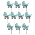 thumbnail image 2 of 10Pcs Baby Boy / Girl Polka Dots Carriage Baby Showers Decoraciones Azul perfecl Carro de bebé Globo, 2 of 8