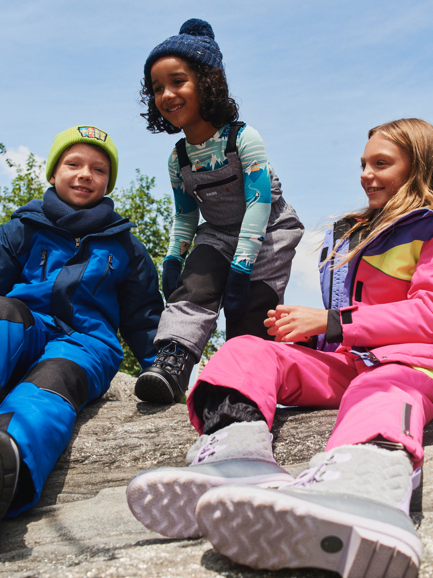 Swiss Tech Boys Water Repellent Snow Pants Sizes 4 18 Walmart