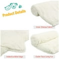 thumbnail image 3 of Junovo Luxury Velvet Fluffy Dog Blanket, Soft and Warm Pet Blankets, 30"x40" , White, 3 of 6