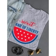 thumbnail image 3 of Sweet Land Of Liberty Melon T-Shirt Women -Image by Shutterstock, Female XX-Large, 3 of 4