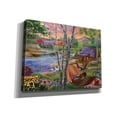 thumbnail image 2 of Epic Graffiti 'Summer Lakehouse' by Bigelow Illustrations, Canvas Wall Art, 16"x12", 2 of 8