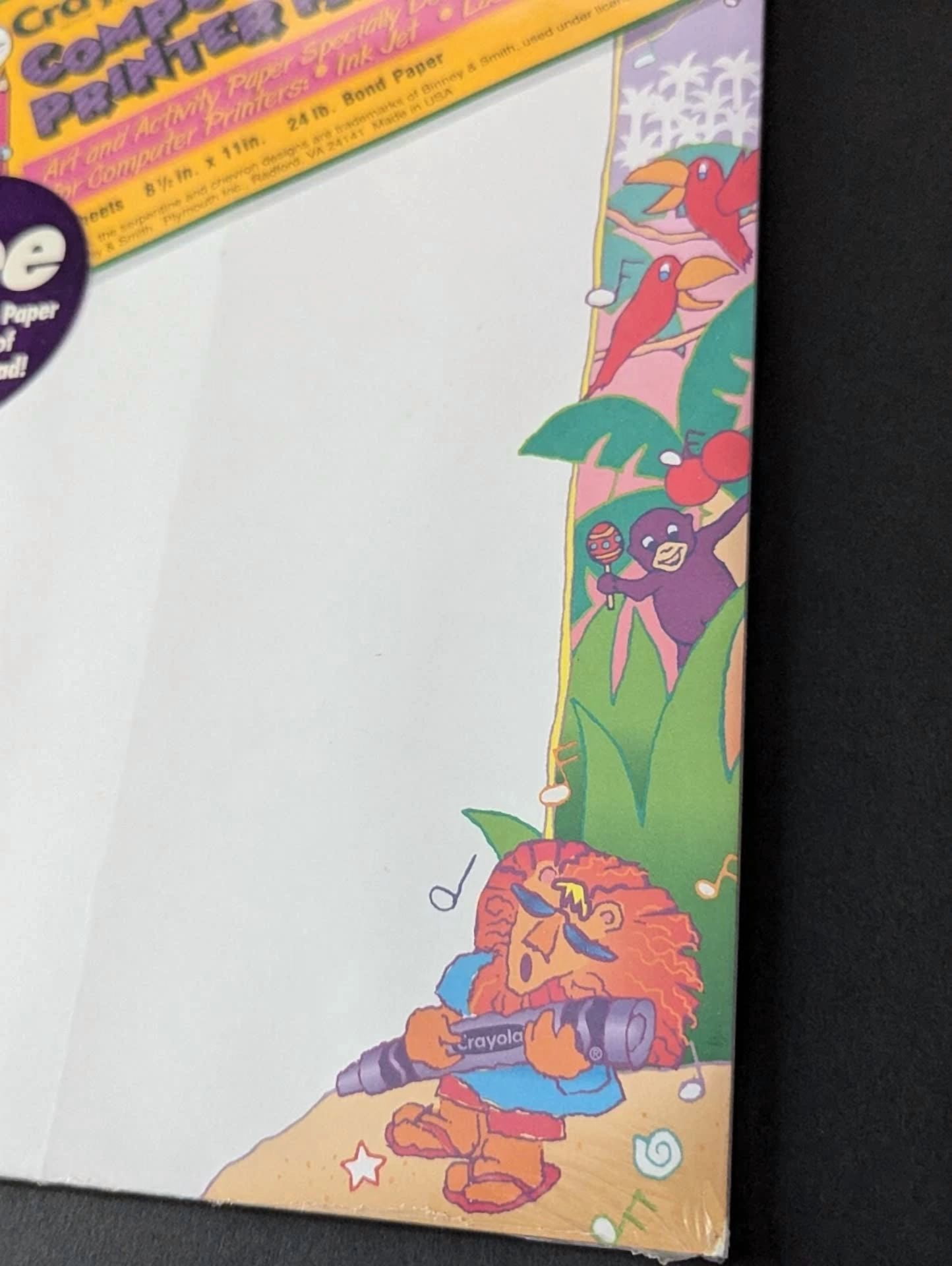 PRIME- Vintage Crayola Printer Paper 1990S Nostalgia Sealed
