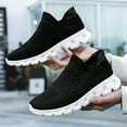 thumbnail image 2 of Womens All-Season Geometric Pattern Road Running Shoes - Lightweight, Breathable, Motion-Control Stability Sneakers for Comfortable Outdoor Travel Walking and Sports, 2 of 5