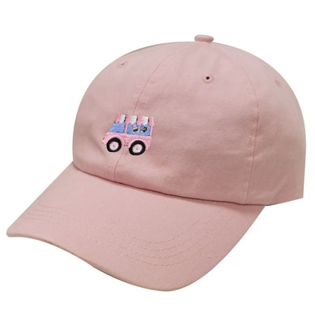 - City Hunter C104 Ice Cream Truck Cotton Baseball Cap 19 Colors (Pink)