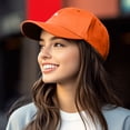 thumbnail image 4 of Dalix Lil Cloud Embroidered Cotton Cap Outdoor Dad Hat Womens in Orange, 4 of 5