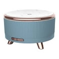 thumbnail image 1 of Langgg 500ml Ultrasonic Air Humidifier Aromatherapy Diffuser Wood Grain Large Capacity Sprayer with LED Night Lamp Home Sky blue US Plug, 1 of 8