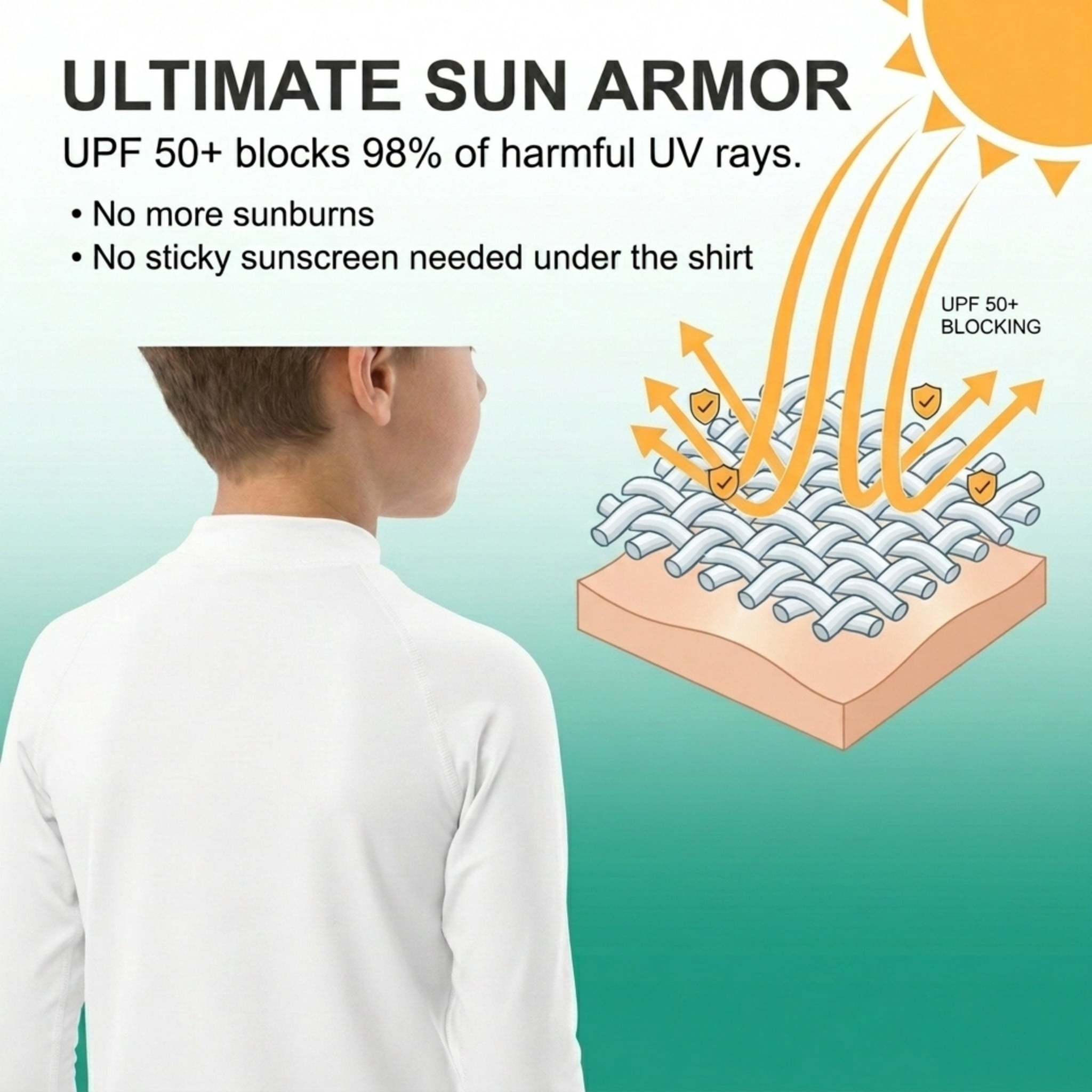 Kanu Surf Boys' Platinum Rashguard