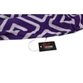 thumbnail image 4 of Pop Fashion Women's Scarf with Hidden Zipper Pocket & Pattern Print Square Geometric (Purple), 4 of 6