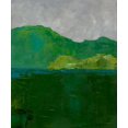 thumbnail image 2 of Zarris, Chariklia 15x17 Black Ornate Wood Framed with Double Matting Museum Art Print Titled - Blue Ridge II, 2 of 4