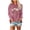 Pink, variant on Women Crewneck Daisy Print Long Sleeve Sweatshirt Cotton Graphic Tops Casual Loose Fit Pullover Shirts for Fall Winter