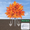 thumbnail image 4 of Artificial Fall Maple Leaf Tree Stake 27in - Faux Autumn Plant for Garden, Yard, Patio, Front Porch, Outdoor Halloween Thanksgiving Decor, 4 of 8