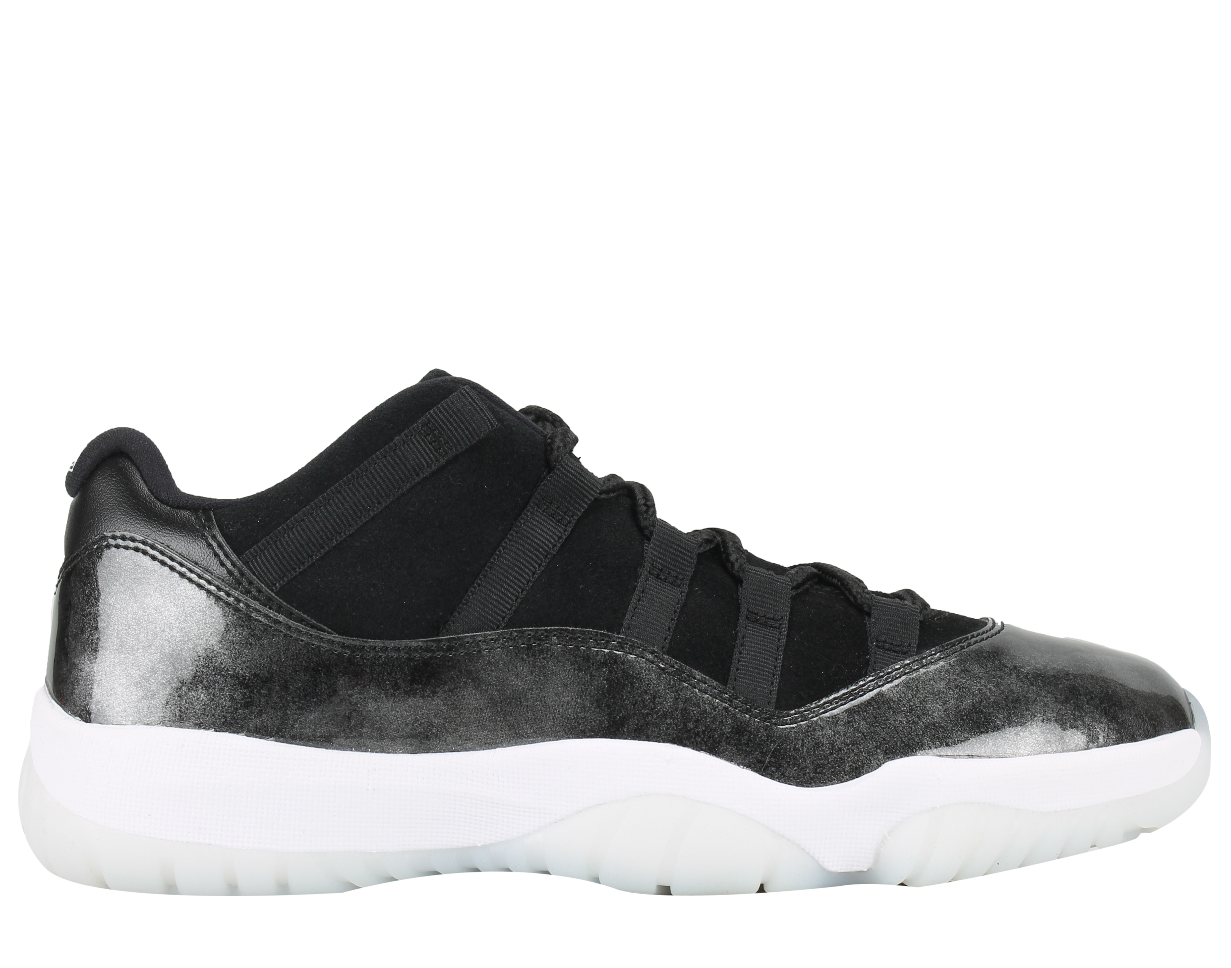 Nike Mens Air Jordan 11 Retro Low "Barons" Black/White-Silver 528895-010 - image 2 of 6