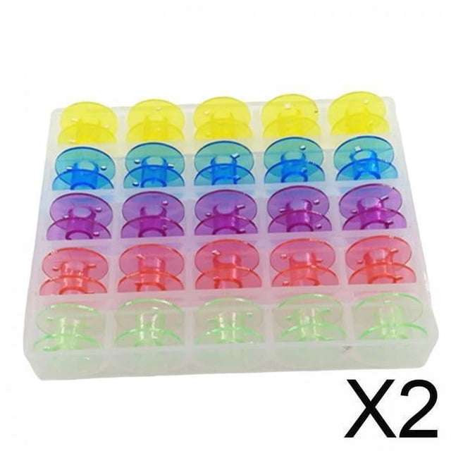 Bobinas de Carretes Macarena con estuche de Almacenamiento de Plástico Colorido para Máquina de coser
