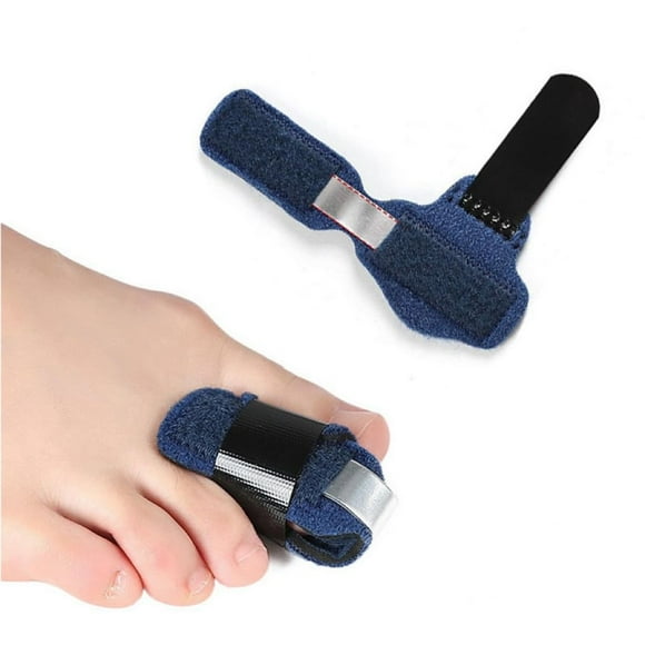 Suitable for men and women Broken toe Leg and foot support Blue small toe splint Easy to wear and use For correction of hammer toe Orthosis