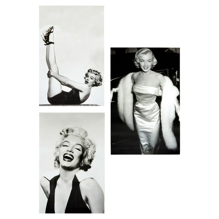 6 Pack Marilyn Monroe Poster Set, 11x17 Inch Black and White