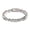 Rhodium Plated, variant on Clear Cubic Zirconia Bead Bar Eternity Ring Rose Gold-Tone Plated Sterling Silver Size 9