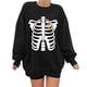 thumbnail image 2 of Moda mujer estampado cuello redondo pulóver Tops manga larga cómoda blusa sudadera Fridja  fjkfkj6029, 2 of 3
