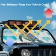 thumbnail image 4 of GarronmavisTie-Dye Turtle Windshield Sun Shade for Jeep Wrangler JK JKU JL JLU1997-2024,Window Sun Visor for UV Rays & Heat Protection Easy to Install Heat Reflector-Keep Your Vehicle Cool, 4 of 6