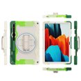 thumbnail image 2 of 3in1 Rotating Stand Case for Samsung Galaxy Tab S10 FE/Tab S9 FE/Tab S9 with Hand/Shoulder Strap, Shockproof Rugged, Multicolor, 2 of 7