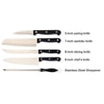 thumbnail image 2 of Oceanstar 6-Piece Contemporary Wood Knife Set with Block in Elegant Black, 2 of 2