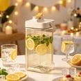 thumbnail image 7 of 1 Gallon Water Jug with Tap, Space-Saving Refrigerator Drink Dispenser, BPA-Free Plastic Cold Brew Pitcher for Lemonade Fruit Infusion at Home Gathering, 7 of 7