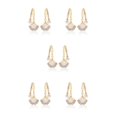 thumbnail image 1 of Qarigey Pendientes de perlas elegantes y versátiles para todas las ocasiones Pendientes Joyería El mejor regalo para cualquier mujer Type2 NO2, 1 of 6