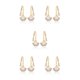 thumbnail image 1 of Qarigey Pendientes de perlas elegantes y versátiles para todas las ocasiones Pendientes Joyería El mejor regalo para cualquier mujer Type2 NO2, 1 of 6