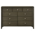 thumbnail image 4 of ACME Commode Rectangulaire en Bois avec 9 Tiroirs Ilana en Gris, 4 of 7