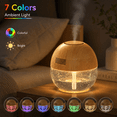 thumbnail image 6 of FORU Wood Grain Water Filtration Aroma Diffuser, 25dB Quiet Operation, LED Light, Odor Eliminator for Pets Home Bedroom, 6 of 9