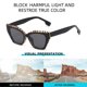 thumbnail image 4 of Gafas de sol de lujo modernas y vanguardistas de estilo europeo y americano con montura pequeña de ojo de gato, fabricadas en PC, 4 of 5