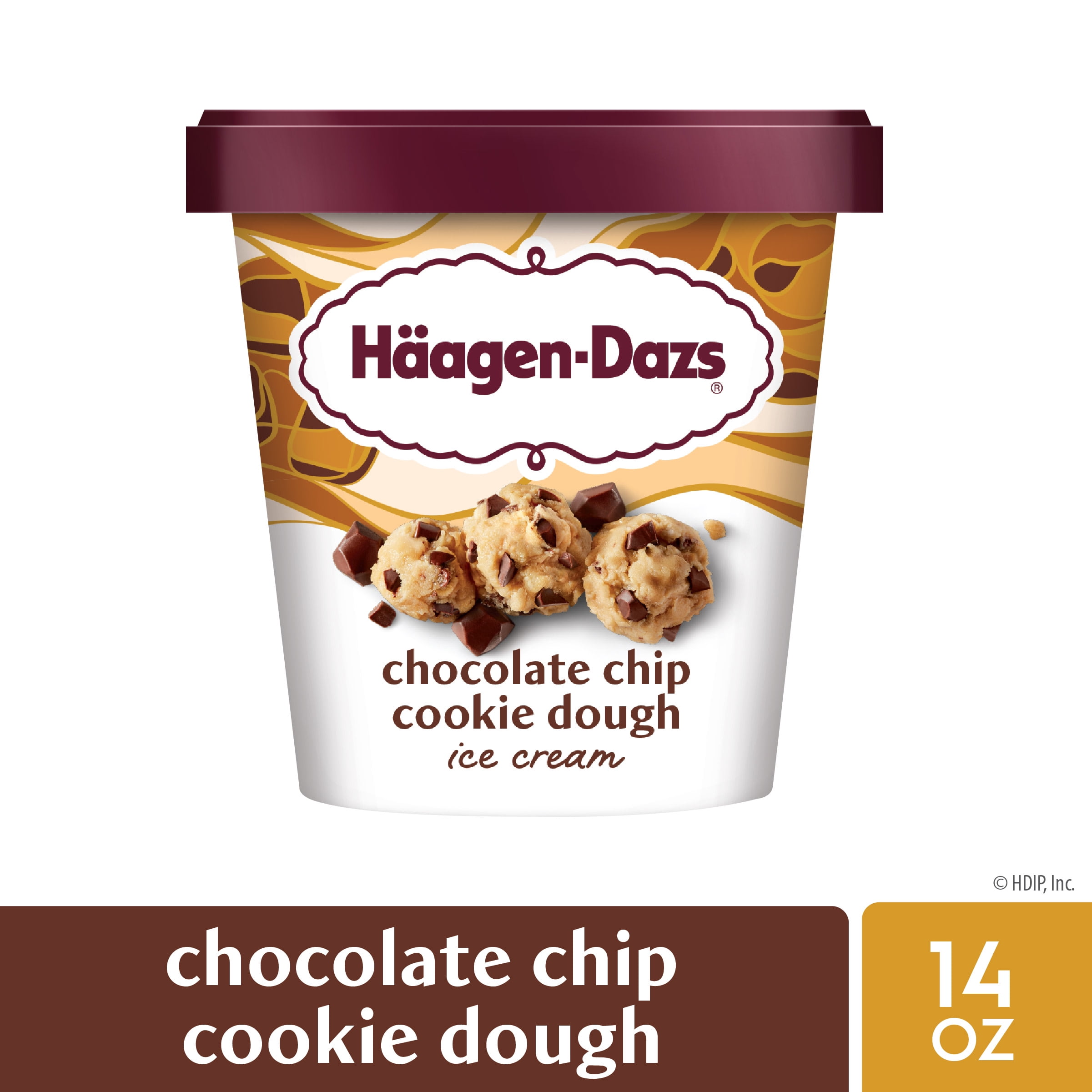 Haagen Dazs Chocolate Chip Cookie Dough Ice Cream, 14oz