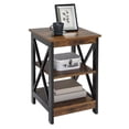 thumbnail image 5 of Home Square End Table with Shelves in Nutmeg Wood Finish - Set of 2, 5 of 6