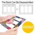 thumbnail image 4 of Yayeee Rocker Switch Wall Plate 2-Gang 4.7"x4.6" Home Decorative Outlet Cover, Stripes Pattern, 4 of 6