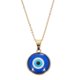 thumbnail image 1 of Colgante redondo de ojo malvado Uxcell, collar de 16 pulgadas de largo, azul oscuro, 1 of 6