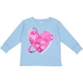thumbnail image 3 of Inktastic Breast Cancer Awareness Pink Ribbon Around Heart Boys or Girls Long Sleeve Toddler T-Shirt, 3 of 5