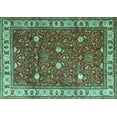 thumbnail image 1 of Ahgly Company Indoor Rectangle Persian Turquoise Blue Traditional Area Rugs, 2' x 3', 1 of 4